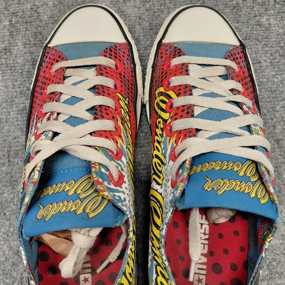 Converse All Star Wonder Women's Low Top Shoes Size 8 Chuck Taylor DC Comics - Picture 8 of 10